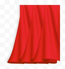 红色幕布窗帘