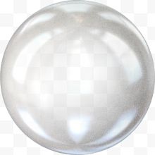 白色圆形透明小球