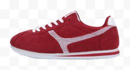 红色运动鞋跑鞋实物