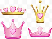 粉色爱心皇冠