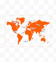 橙色地图商务数据表