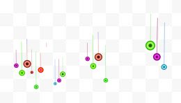 电商漂浮装饰圆点卡通