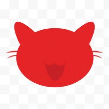 红色猫咪头像