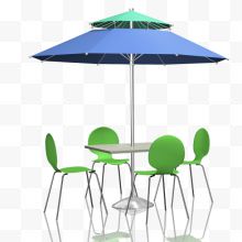 户外桌椅太阳伞