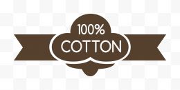 纯棉棉花图标标签