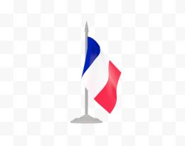 法国国旗Png剪纸艺术