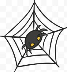 万圣节黑色蜘蛛网