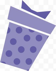 紫色圆点包装礼品盒