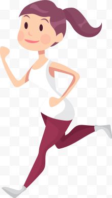马拉松慢跑的女孩