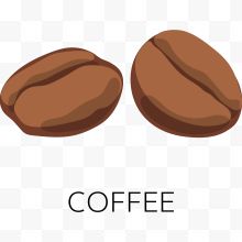 卡通咖啡豆