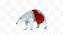 背着红包的北极熊