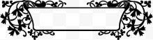 黑色树叶边框标签