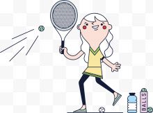 卡通打网球下载
