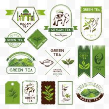 茶叶绿色logo健康图标ico