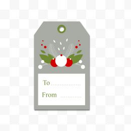 圣诞节矢量灰色留言卡