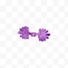 紫色旗袍盘扣