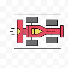 赛车手绘创意矢量图