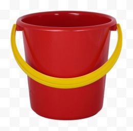红色塑料水桶