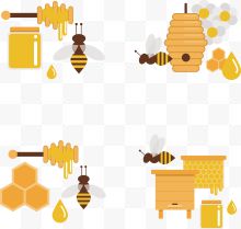 黄色蜂蜜与蜜蜂下载