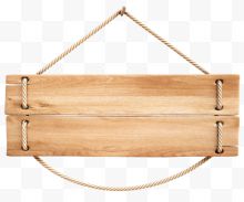 麻绳穿过木板吊牌