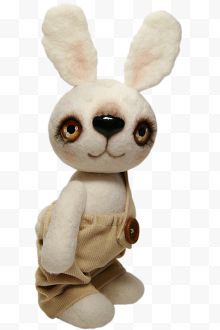 白色小兔子毛绒玩具...