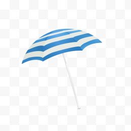 卡通条纹海滩遮阳伞