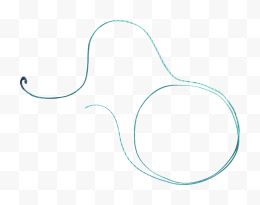 蓝色圆环细绳