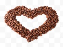 爱心图案咖啡豆