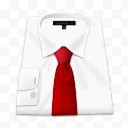 03红色领带