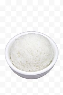 一大碗白色蒸米饭