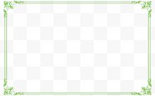 绿色藤蔓边框免扣图