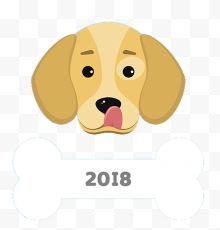 骨头图案创意狗年2018...
