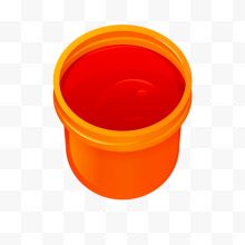 橘黄色油漆桶颜料桶