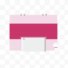 矢量粉色质感商务形象墙