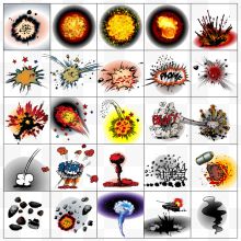 各种爆炸效果图案