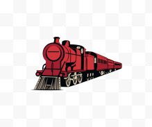 红色涂装的火车