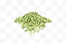 一堆绿色豌豆米