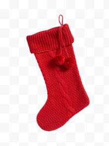 红色毛线袜子