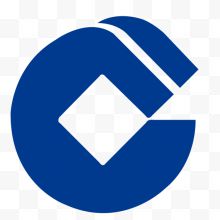 蓝色圆形中国建设银行logo