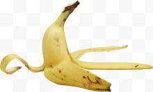 剥皮的黄色香蕉