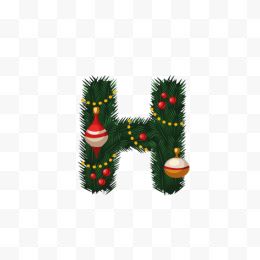 圣诞节字母H