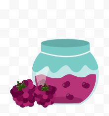 一罐紫色树莓汁