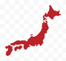 日本地图简易画图标
