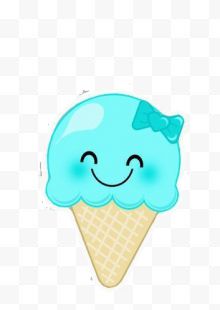 卡通蝴蝶结冰淇淋