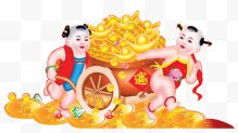 吉祥福娃黄金