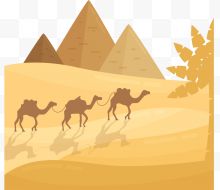 金字塔埃及沙漠骆驼...