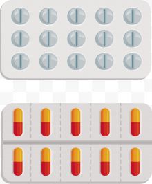 两版矢量药丸药片