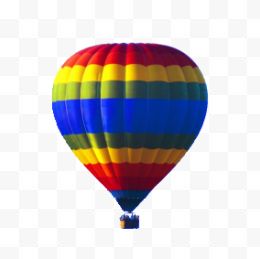 一个彩色热气球