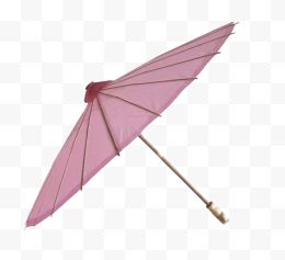一把粉红色油伞