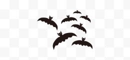 矢量万圣节可怕另一群蝙蝠